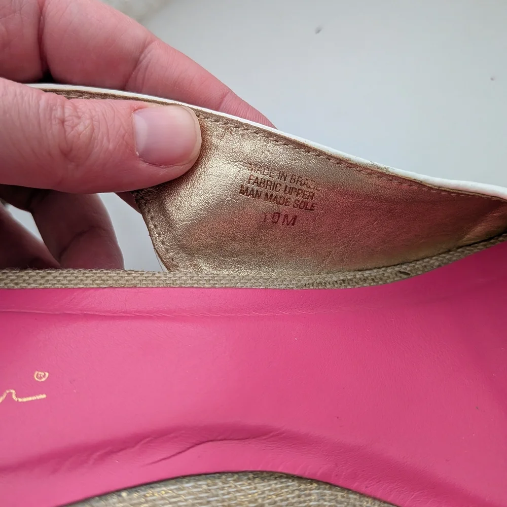 Lilly Pulitzer Picture Perfect Espadrille Beachy Strappy Wedge Heels